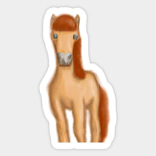 Cute Horse Drawing Sticker